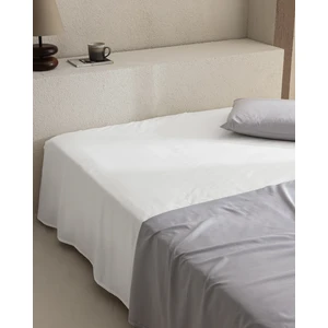 Madame Coco Manon King Size %100 Pamuk Ranforce Lastiksiz Çarşaf - Beyaz
