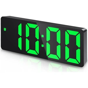Alfalink  Yeşil LED Dijital Masa Saati Termometre Alarm Takvimli