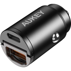 CC-A3-BK 30W PPS ve QC 3.0 PD Metal Çift Bağlantı Noktalı Hızlı Araç Şarj Cihazı