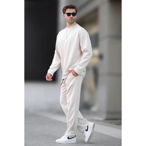 Ekru Basic Uzun Kollu Eşofman Takımı 5960