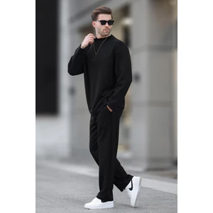 Siyah Basic Uzun Kollu Eşofman Takımı 5960