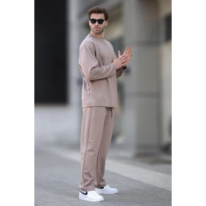 Bej Basic Uzun Kollu Eşofman Takımı 5960