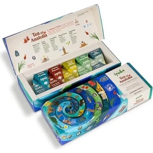 Tea of Anatolia, Yeşil Çay, Siyah Çay ve Bitki Çayı, 10 adet Piramit Poşet, 5 Çeşit Çay içerir, Premium Koleksiyon, El Yapımı