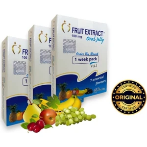 Orjinal Oral Jelly 7 Ayrı Meyve Aromalı Oral Jel 3 Kutu