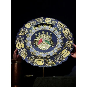 Sharp&art Osmanlı Tuğrası Sembollü 30 cm Porselen Dekor Tabak