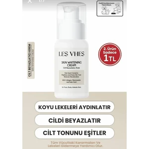 Cilt Beyazlatıcı Aydınlatıcı Glutatyonlu Leke Karşıtı Krem Genital Bölge Koltuk Altı Dirsek 50ML