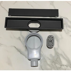 Siyah Yer Sifonu Paslanmaz 304 Duş Kanalı Banyo Gideri Banyo Süzgeci