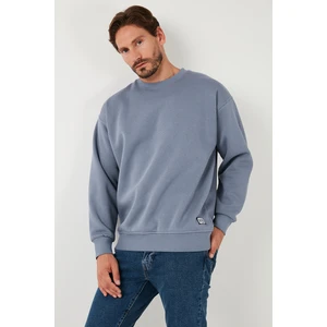 Regular Fit Bisiklet Yaka Pamuklu Içi Tüylü Yumuşak Şardonlu Sweat Erkek Sweat 5905255