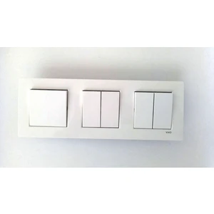 Karre Beyaz  3lü Set Komütatör(Ikili Anahtar) + Komütatör(Ikili Anahtar)+ Anahtar