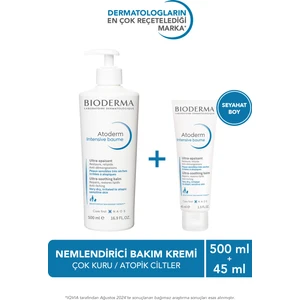 Atoderm Intensive Balm Çok Kuru Atopi Eğilimli Cilt Seyahat Boy İçeren Nemlendirici Bakım Kremi Seti