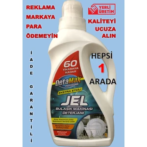Jel Bulaşık Deterjanı 1000 Ml. 60 YIKAMA