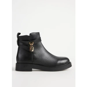 Deri Siyah Kadın Bot D-Fedelma