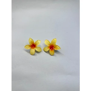 Yağmur Kaktüs Çiftli, Renkli Yandan Mandallı 4 cm Lotus Çiçeği Toka Kadın/kız/çocuk