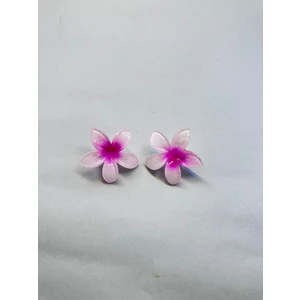 Yağmur Kaktüs Çiftli, Renkli Yandan Mandallı 4 cm Lotus Çiçeği Toka Kadın/kız/çocuk