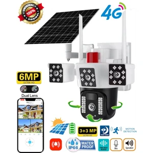 O-Kam Solar 3030 4g Güneş Enerjili Dual Lens 360° Görüş Akıllı Güvenlik Kamerası