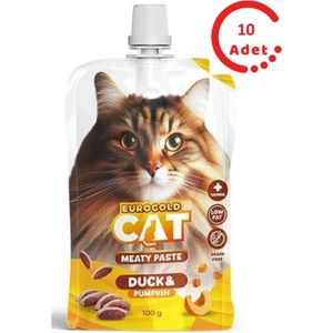 Eurogold Kedi Et Ezme Ödülü Ördek Balkabağı 100 gr x 10 Adet