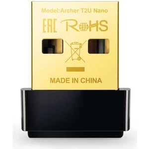 Tp-Link Archer T2U Nano 600 Mbps Kablosuz USB Adaptör AC600