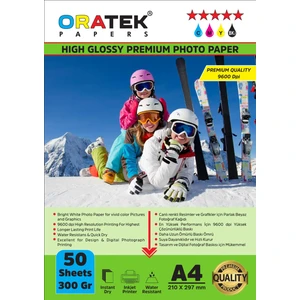 Canon Maxify GX3060  Fotoğraf Kağıdı A4 Premium Parlak 300 Gr.50 Adet