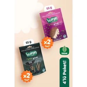 Organik Vegan Tuzlu Grissini Atıştırmalık Paketi - 4 Adet (2 Çeşit)