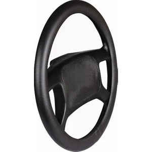 Cabbaroğlu Ticaret Kolay Geçmeli Düz Desenli Direksiyon Kılıfı Kokusuz 38 cm Siyah Düz