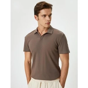 Polo Yaka Tişört Slim Fit Kısa Kollu Pamuklu
