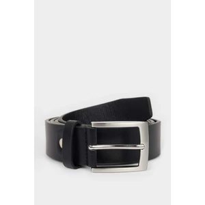 Erkek Suni Deri Jean Kemeri