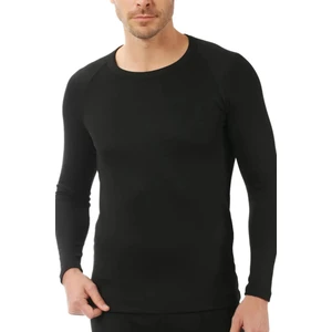Erkek İçlik Siyah Uzun Kollu Termal Üst