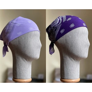 2 Adet %100 Pamuklu Desenli Bandana Klasik Desen Desen Bandana Etnik Desen Bandana