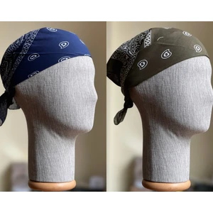 2 Adet %100 Pamuklu Desenli Bandana Klasik Desen Desen Bandana Etnik Desen Bandana