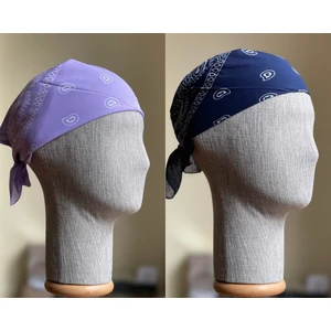 2 Adet %100 Pamuklu Desenli Bandana Klasik Desen Desen Bandana Etnik Desen Bandana