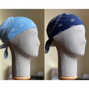 2 Adet %100 Pamuklu Desenli Bandana Klasik Desen Desen Bandana Etnik Desen Bandana