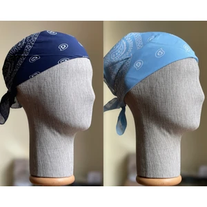 2 Adet %100 Pamuklu Desenli Bandana Klasik Desen Desen Bandana Etnik Desen Bandana