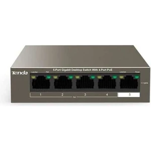 TEG1105P-4-63W 5 Port 4 Port Poe+ 10-100-1000 Switch Çelik Kasa Rack Mount