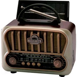 RT-826 Bluetooth-USB-SD-FM Şarjlı Nostaljik Radyo Güneş Panelli