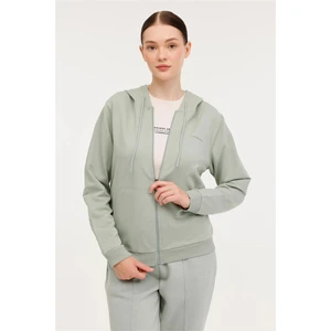 A10189825208010 4W Wb Full Zıp 18SN77 4pr Mınt Kadın Sweatshırt