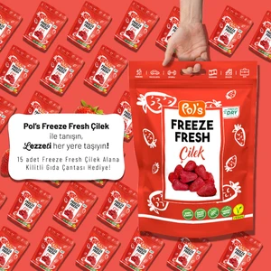 Freeze Fresh Çilek 15 g x 15 adet + Çilek Çantası
