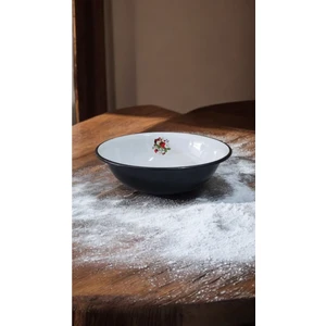 Emaye Hamur Legeni Salata Köfte Kısır Karıştırma Kabı Derin Tabak 36 cm