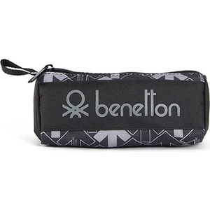 United Colors of Benetton Tek Bölmeli Siyah Yön Desenli Kalem Çantası 03742