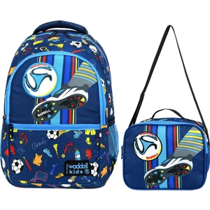 Futbol Desenli Lisanslı İlkokul Çantası Beslenme Çantalı 24203
