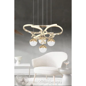 Eray Aydınlatma 9278-50 Sr 4 Toplu Gold Led Avize(Beyaz Işık -Sarı Işık - Gün Işığı)
