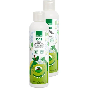 Kids Çocuklar İçin Elma Kokulu Şampuan ve Saç Kremi 200 ml x 2 adet