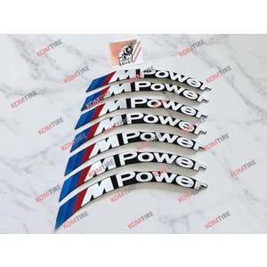 M Power 3D Lastik Yazısı 8 Adet Yazı + Yapıştırıcı