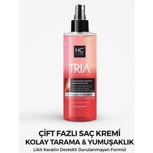 HC Care Tria Keratin Destekli Kolay Tarama Spreyi - 150 ml  - Pürüzsüzleştirici, 150 ml, Tüm Saç Tipleri İçin Günlük Kullanım İçin Uygun