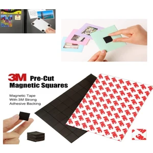 3m Yapışkanlı Mıknatıs Magnet, Güçlü Çok Amaçlı Süsleme Mıknatısı Dolap, Nişan, Bebek, Kına 15x15 Mm