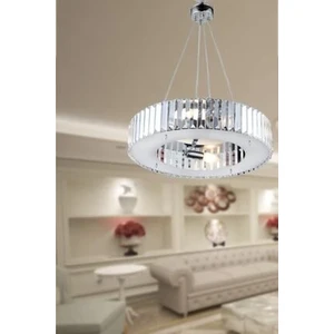 Lüx Elmas 44 Cm Krom 10 Luk Taş Lüx Kristal Taşlı Avize