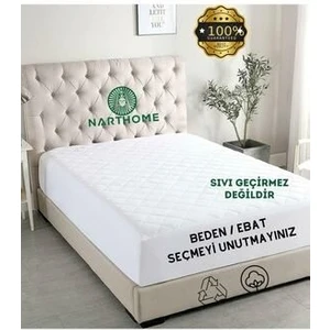 Nart Home Fitted Kapitone Yatak Koruyucu Alez Pamuk 150x200 (9 Farklı Ebat)