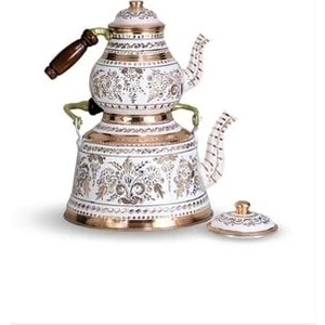 Gül Çiçek Royal Bakır Ihlamur Çaydanlık