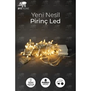 8 Fonksiyonlu 100 Ledli 10 M Fişli LED Dekor Lambası Dekoratif Yılbaşı Ağacı Işığı