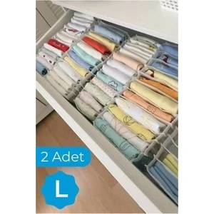 2 Adet - Large 8 Gözlü Çekmece Içi Düzenleyici Organizer 27 x 35 x 17