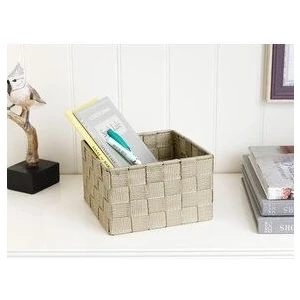 English Home Shine Polipropilen Sepet 16X16X9,5 Cm Bej